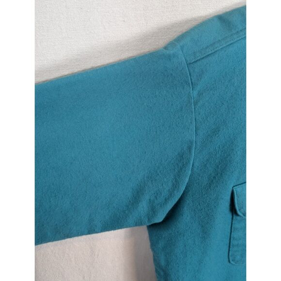 Vintage Five Brothers Flannel Shirt Blue Men's Size Large Neck 16 - 16 1/2 - Picture 10 of 14